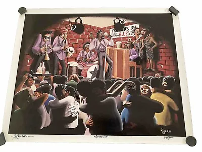 Turner Artist Signed Blues Jazz Club Print Trotters Inn Limited Edition 635/1000 • $249.99