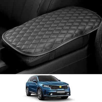 Car PU Leather Cushion Mat Accessories Armrest Cover Pad Center Console Box • $7.89