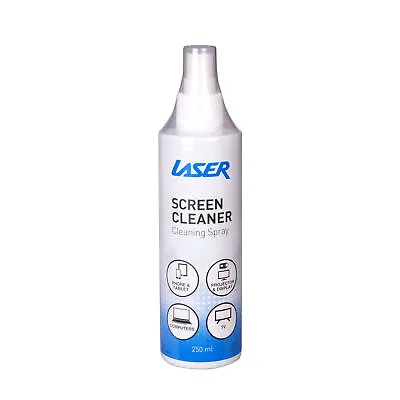 Laser 250ml Screen Cleaning Spray For Phones Tablets TVs - Alcohol-Free • $15.95