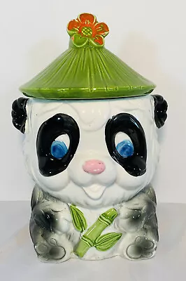 Vintage Panda Cookie Jar • $30