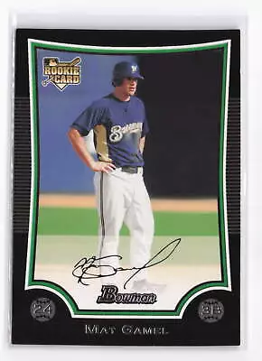 Mat Gamel Rookie #200 2009 Bowman Milwaukee Brewers • $1.75