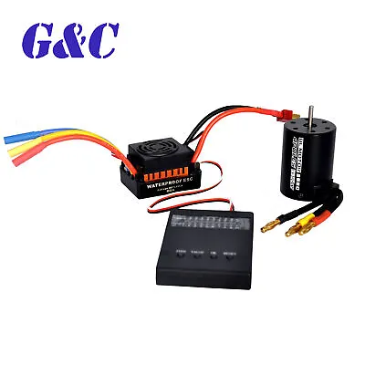 3650 3900KV Brushless Motor + 60A ESC Controller Combo For 1/10 RC Car Truck • $14.89