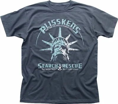 Snake Plissken Escape From New York  Search And Rescue Charcoal T-shirt 9195 • $17.62