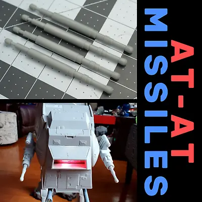 Set Of 4 Kenner Hasbro STAR WARS Legacy AT-AT - Missiles - Repro - Custom • $14.99