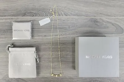 Michael Kors Pave Link Necklace (Gold) • $95