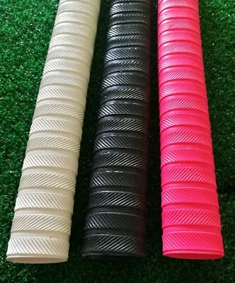 Players Premium Cricket Bat Grips - White Black And Pink - Free Postage • $8.80