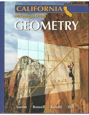 MCDOUGAL LITTEL Geometry Student Edition Larson Boswell Kanold Stiff • $39.88