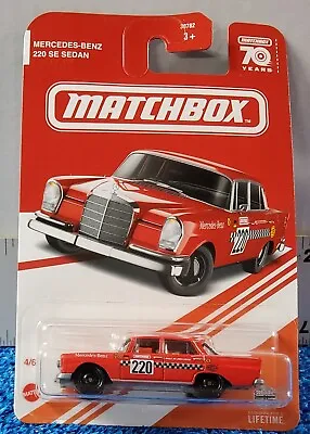 MatchBox Red Edition Mercedes Benz 220 SE Sedan • $3.99