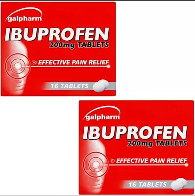 32 IBUPR0FEN 200MG Tablets For Headache Migraine Back Pain Relief -Max Order 1 • £3.49