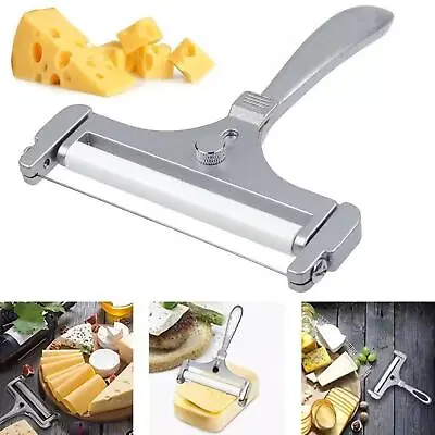 Cheese Slicer Adjustable Grater Non-Stick Cutter For Home Kitchen Tool Reusable • £5.29
