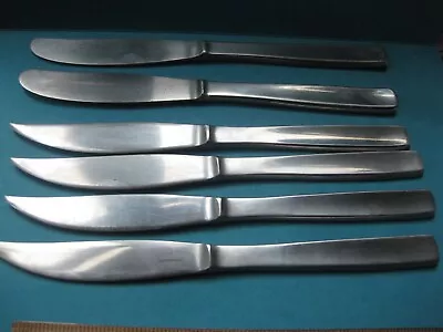 8 KNIVES Gense FACETTE Stainless Satin SWEDEN 18-8 Silverware  Flatware • $25