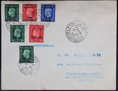 MayfairStamps Great Britain 1937 Morocco Overprint Tangier To Casablanca Cover A • $1.25