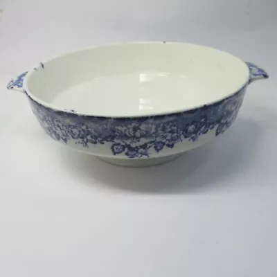 £15 • Buy Britannia Pottery Peony Handled Soup Dish Blue/White Tableware Glasgow [Lot B]