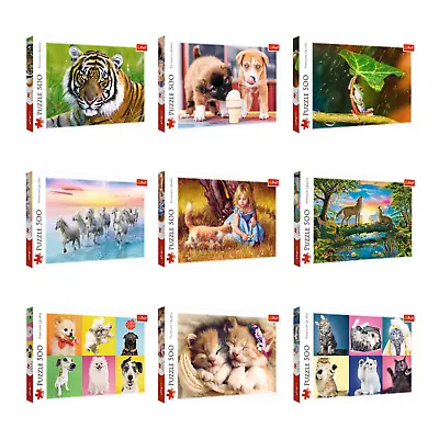 £7.64 • Buy Trefl 500pc Large Kids Jigsaw Puzzle Games Cute Animal Pets Art Nature NEW