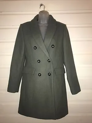 NWT MNG Wool Blend Double Breasted Winter Coat Size M • $80