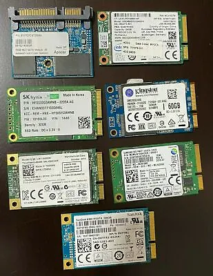 £8.99 • Buy MSATA SSD HDD 16gb,24gb,32gb,60gb,64gb,128gb,256gb Laptop Hard Drives