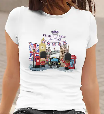 Platinum Jubilee T Shirt Queen 70 Years 1952-2022 Men Women Kids • £9.99