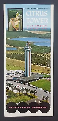 1960s Citrus Tower Clermont Florida FL Carillon Tourist Vintage Travel Brochure • $12.50