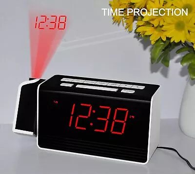 Bedside Alarm Clock FM Radio LED Time Digital Clock With USB Charging Port AU • $29.06