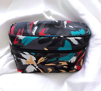 Vera Bradley Splash Floral Waterproof Make Up Toiletry Jewelry Travel Bag Case • $9.99