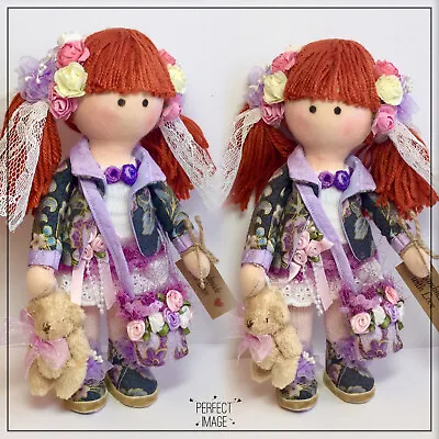 £49.99 • Buy Rag Doll Handmade In The UK, Tilda Doll, OOAK Doll , Art Doll Tessa,  8,5 In.