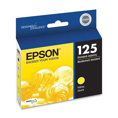 GENUINE Epson 125 Yellow Ink Cartridge For Stylus NX125 NX127 NX130 NX230 NX420 • $5.99