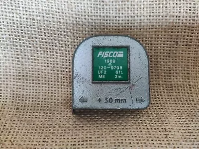 £10.35 • Buy Vintage Tape Measure - FISCO 6ft 2m Ex Military Tool Dated 1989