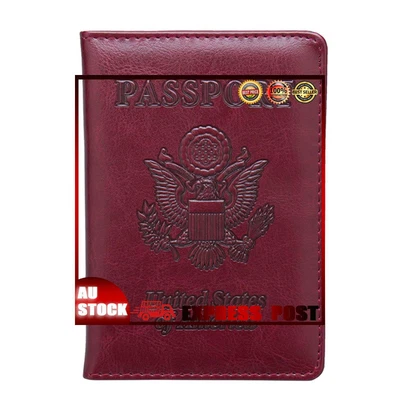 $8.19 • Buy Passport Holder Cover - PU Leather Card Case Travel Accessories For Women Men AU