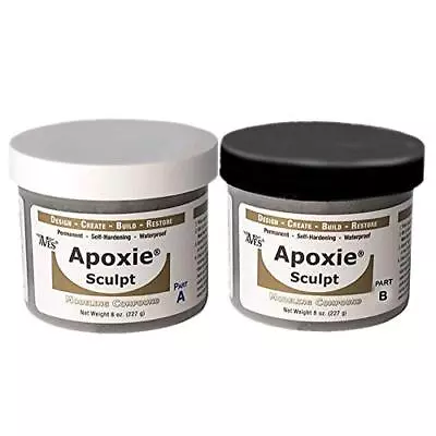 Apoxie Sculpt - 2 Part Modeling Compound (A & B) - 1 Pound Silver Grey • $48.21