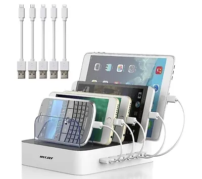 Charging Station For Multiple Devices 5 Port Multi USB Charger Station  • $16.99