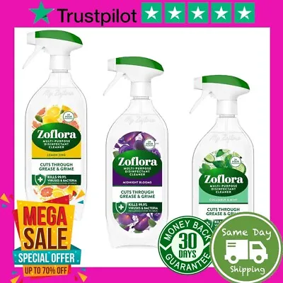 £9.95 • Buy Zoflora Surface Cleaning Spray Antibacterial Disinfectant 800ml - Choose Scent