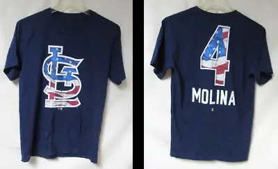 St. Louis Cardinals Yadier Molina #4 Youth Size Large T-Shirt C1 5314 • $13.59