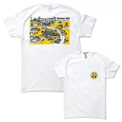Moon Honmoku Map T-Shirt S Size Mooneyes Yokohama White Shipping Included Flat 4 • $84.44