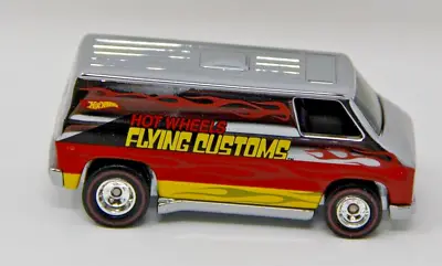 Hot Wheels '70s Dodge Van FLYING CUSTOMS Graphics Real Riders LOOSE RLC Red Line • $27