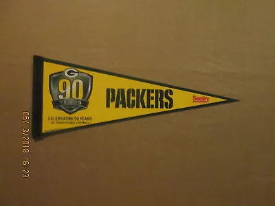 NFL Green Bay Packers Vintage SGA Celebrating 90 Years Sentry Football Pennant • $20