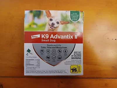 K9 Advantix II Flea Medicine Small Dog 4 Month Supply Pack K-9 4-10 Lbs • $46.99