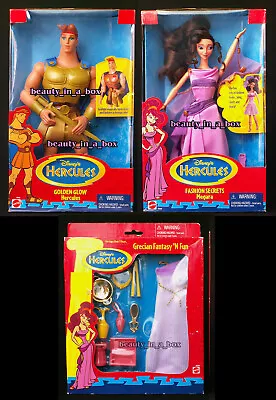 Golden Glow Hercules Doll Fashion Secrets Megara Doll Grecian Fantasy Lot 3 Wear • $197.99