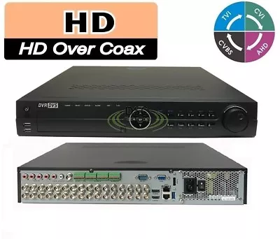 32ch XVR DVR System Support 5MP HD-TVI/AHD & 2MP CVI Camera 4K HDMI Output • $1130.95