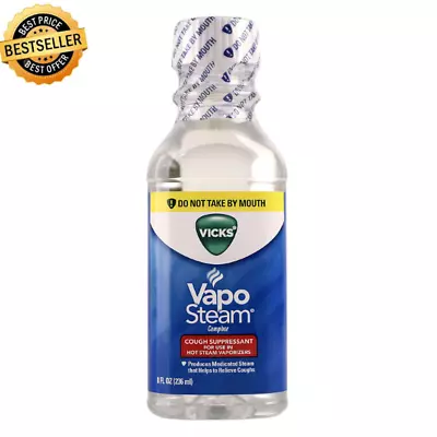 Vicks VapoSteam Medicated Liquid Use In Vicks Vaporizers & Humidifiers 8 Fl Oz • $15.48