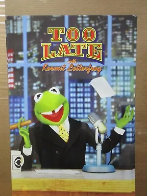 Vintage Too Late Parody Kermit Letterman Show Poster Muppet Characters 14884 • $39.97