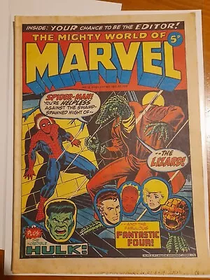 Mighty World Of Marvel #12 Dec 1972 VGC+ 4.5 Reprints ASM #6 1st App The Lizard • £4.99