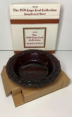 '91   1876 Cape Cod Collection SOUP / CEREAL BOWL Roman Rosette Pattern Avon NIB • $11.85