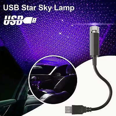 $7.65 • Buy USB Car Accessories Interior Atmosphere Star Sky Lamp Ambient Night Lights US