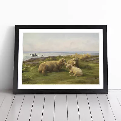 Sheep By The Sea By Rosa Bonheur Wall Art Print Framed Canvas Picture Poster • $23.58