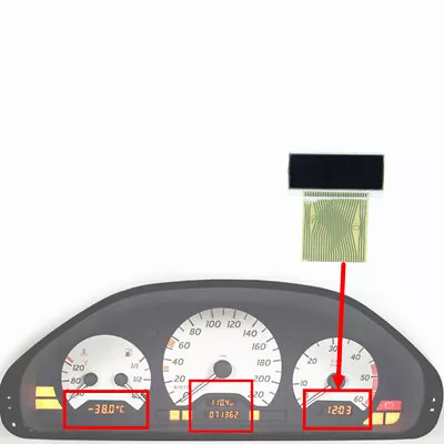 For Mercedes E-class W210 1998-2002 Right Instrument Cluster LCD Display Screen • $52.14