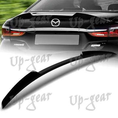 For 2018-2021 Mazda 6 Sedan W-Power Pearl Black V-Style Trunk Lid Spoiler Wing • $78.50