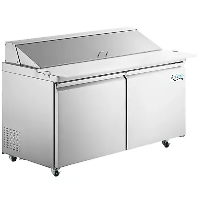 60  ADA Height 2-Door Stainless Steel Refrigerated Sandwich Prep Table W/ Board • $3705.07