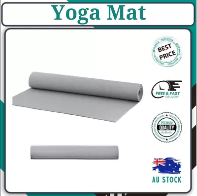 Yoga Mat Thick Wide Nonslip Exercise Fitness Pilate Gym Durable Sports Pad 3mm • $6.20