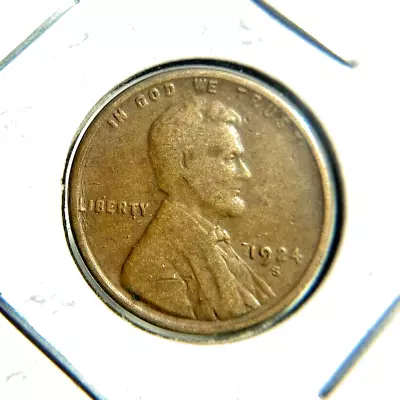 1924-S Wheat Penny Fine  Better Date And Mint Mark. High Quality. 10.89 • $4.25