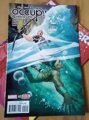 Occupy Avengers 2 2017 VF+ Marvel Comics Hawkeye Red Wolf - P&P Discounts • £0.99